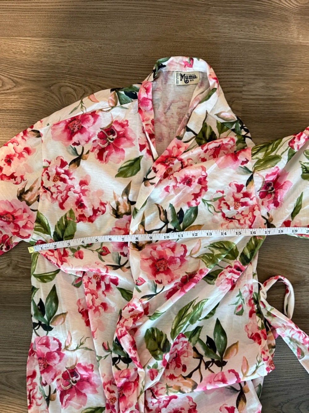 Show Me Your MuMu Brie Robe One Size Floral Kimono Tie Waist - Picture 6 of 9